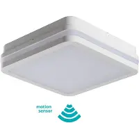 Kanlux S.A. Plafonnier à LED avec détecteur de mouvement BENO 24W NW-L-SE W 2060lm 4000K IP54 33346 (2060 lm)