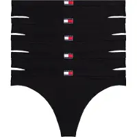 Tommy Hilfiger Uw0uw05642 Thong 5 Units Noir L Femme
