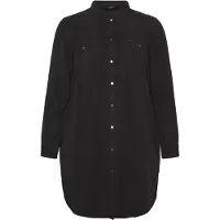 Vero moda Sila Mix Long Sleeve Dress Noir 48 Femme