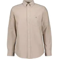 Gant pour homme. 3000200 Chemise Oxford, coupe régulière, beige (S), Casuel, Coton, Manche longue