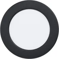 Eglo Lumière de plafond IP44 Fueva 6 rond - noir - Ø 11,9cm