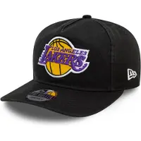 New Era Casquette ajustable golfeur délavée noire des LA Lakers