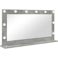vidaXL Miroir de salle de bain , gris béton, 100 x 55 x 18 cm, rectangulaire