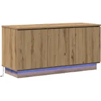vidaXL Meuble TV en chêne Artisan, 100 x 38 x 49 cm, aggloméré