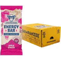 Chimpanzee Energy Bars Box Apple&ginger 55g 15 Units Bleu