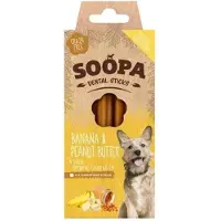 Soopa Dental bâtonnets à mâcher banana et beurre d'arachide pour chien