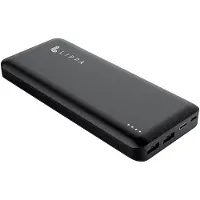 Lippa 26 800 mAh Banque de puissance 60W USB-C PD & QC USB-A Output - Black Banque de puissance (26800 mAh, 60 Wh), Chargeur de secours, Noir