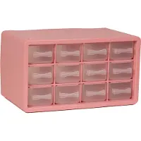 Raaco Storage Box With 12 Drawers Organizer Box Rose