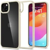 Spigen Coque Spigen Crystal Hybrid pour iPhone 15 Plus - beige transparent