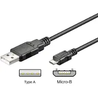 Goobay - Câble USB - Micro-USB de type B (M) pour USB (M) - USB 2.0 - 30 cm - noir
