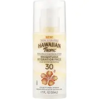 Hawaiian Tropic , Hydratation Soie, Visage Léger, Lotion Solaire Sans Huile, FPS 30, 1,7 oz (50 ml)