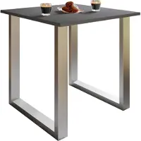 VCM Table à manger en bois premium | H. 76 x L. 80 x D. 50 cm | Table à manger de cuisine Xona U