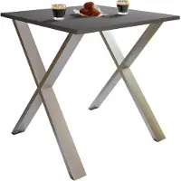 VCM Table à manger en bois premium | H. 76 x L. 80 x D. 50 cm | Table à manger de cuisine Xona X