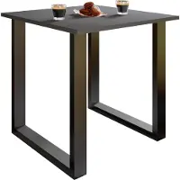 VCM Table à manger en bois premium | H. 76 x L. 80 x D. 50 cm | Table à manger de cuisine Xona U