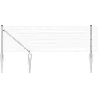 vidaXL : Clôture en fil barbelé soudé, 100 x 0,4 m, couleur argent