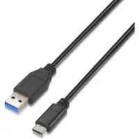 Aisens A107-0060 - Câble USB 3.1 (10 Gbit/s, 3 A, 1 m, pour téléphone portable et tablette) Farbe schwarz