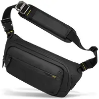 Spigen Unisexe, Sac banane, KD410, Noir