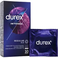 Durex Intense - préservatifs nervurés et à picots (boîte de 10)