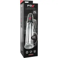 PDX Elite - 2 en 1 - pompe à pénis et masturbateur combinés (transparent)