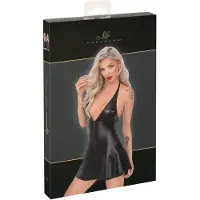 Noir - robe courte moulante effet serpent - - XL