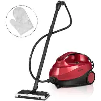 Costway - Nettoyeur vapeur - Nettoyeur de vêtements - Nettoyeur de taches - Vapeur - 19 pièces - 2000W - 4 bar - 1,5l d'eau - Rouge