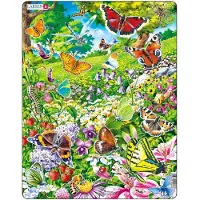 Larsen Puzzle Animaux - Papillons, 42pcs.