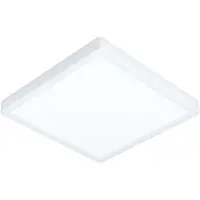 Eglo Plafonnier carré Fueva 5 4000K blanc
