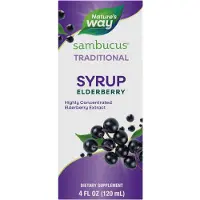 Nature'S Way , Sambucus, Sirop Immunitaire Traditionnel, Sureau, 4 fl oz (120 ml)