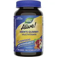 Nature'S Way , Alive! Multivitamine Gélifiée pour Hommes, Fruit, 60 Bonbons Gélifiés