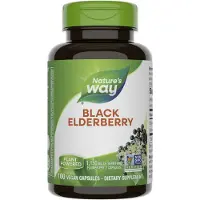 Nature'S Way , Sureau noir, 1 150 mg, 100 gélules végétaliennes (575 mg par gélule)