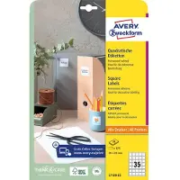Avery L7120-25 Permanent Square Self-adhesive Multipurpose Label Clair
