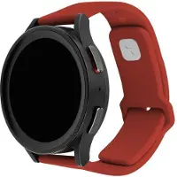 FIXED Ceinture sportive en silicone à libération rapide pour montres intelligentes 22 mm, rouge (22 mm, Silicone), Sangles de montre, Rouge