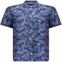Deeluxe Willson Short Sleeve Shirt Bleu L Homme