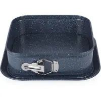 Russell Hobbs RH03425EU7 Nightfall Stone Square Springform Pan 27 cm, Moule à gâteau, Gris
