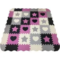Askato Puzzle en mousse. Formes. Tapis en mousse -