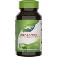 Nature'S Way , Chlorofresh, Concentré de Chlorophylle, 100 mg, 90 Gélules Souples (50 mg par Gélule)