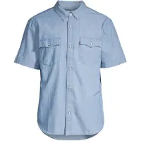 Levi's Chemise SS RELAXED FIT WESTERN hommes - Bleu - EU M