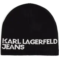 Karl lagerfeld Jeans Single Layer Logo Beanie Noir