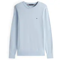 Tommy Hilfiger Pull-over 'Essential' bleu marine / bleu clair / rouge / blanc