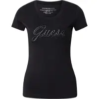 Guess Marciano Embro Script Logo Short Sleeve T-shirt Noir XL Femme