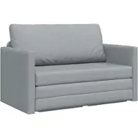 vidaXL Canapé-lit 110cm tissu gris clair