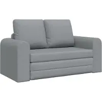 vidaXL Canapé-lit 60cm Tissu gris clair