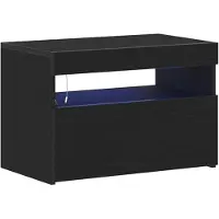 vidaXL Cabinet de chevet Chêne noir 60 x 35 x 40 cm Bois d'ingénierie