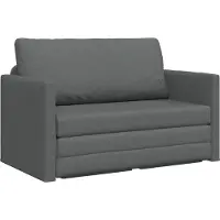 vidaXL Canapé-lit 110cm gris foncé Tissu