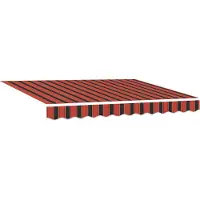 vidaXL , tissu de remplacement pour stores, orange et marron, 330 x 195 cm, polyester