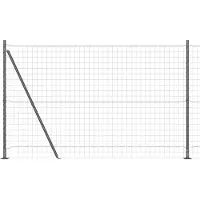 vidaXL Clôture Euro avec socle en béton, 10 x 1,5 m, en acier revêtu de PVC