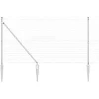 vidaXL Clôture européenne avec pointes, 10 x 1,4 m, acier galvanisé, argent, maille