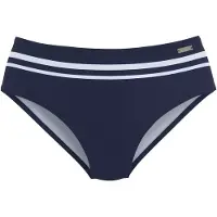 LASCANA Bas de bikini marine / blanc