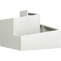 vidaXL Cache-pot de jardin Blanc 60 x 60 x 50 cm Acier laminé à froid