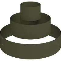 vidaXL Cache-pot de jardin Vert olive 90 x 90 x 20 cm